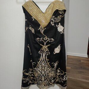 Jon Paul ataker itialian designer strapless dress